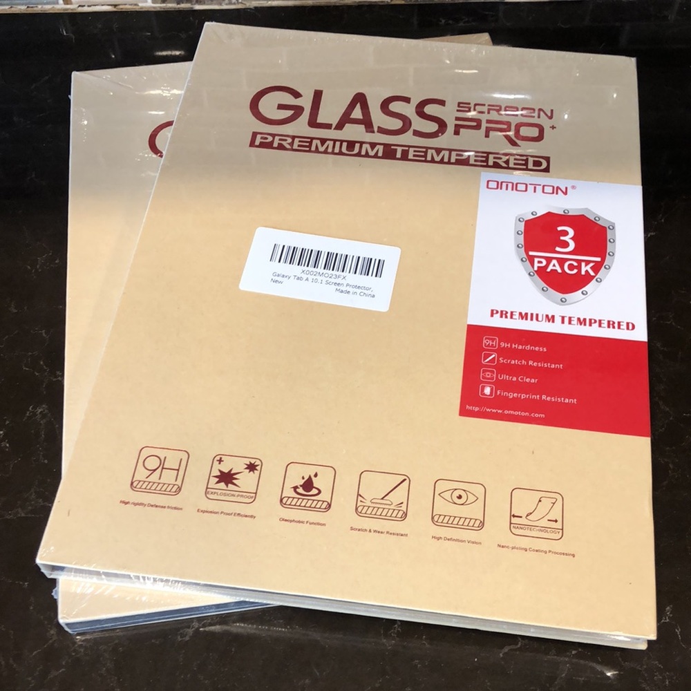 2 x OMOTON [3 Pack] Screen Protector for Samsung Galaxy Tab A‎ 10.1 2019